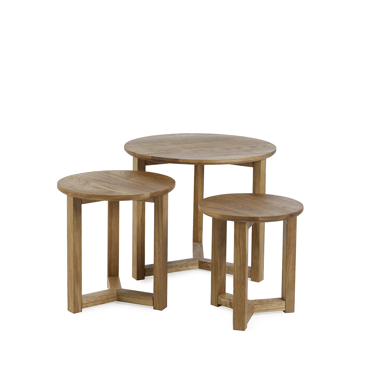 Nyra Oak Nest Of Tables (Set of 3) oak, SO'HOME