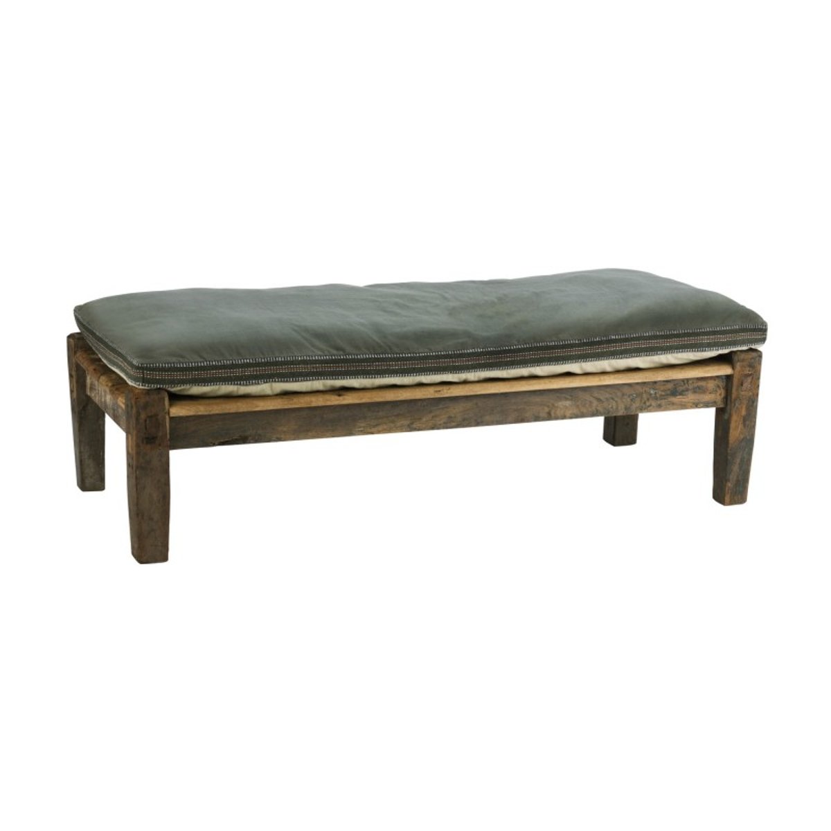 Banc bas bois recyclé bois foncé, MADAM STOLTZ