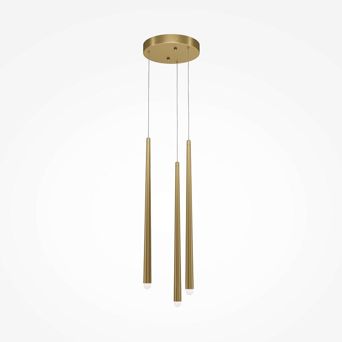 Suspension design 3 tiges à LED AURORA doré, PIER IMPORT