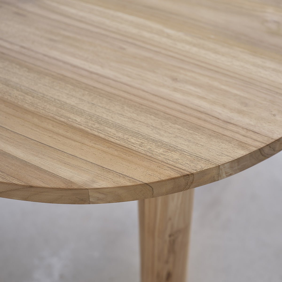 Table basse en teck massif 80 cm ALDO naturel, BERAH GETAH