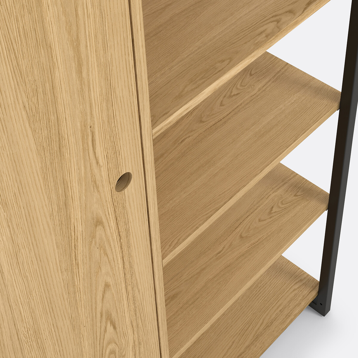 Module armoire 1 porte penderie 6 étagères HIBA bois/métal, LA REDOUTE INTERIEURS