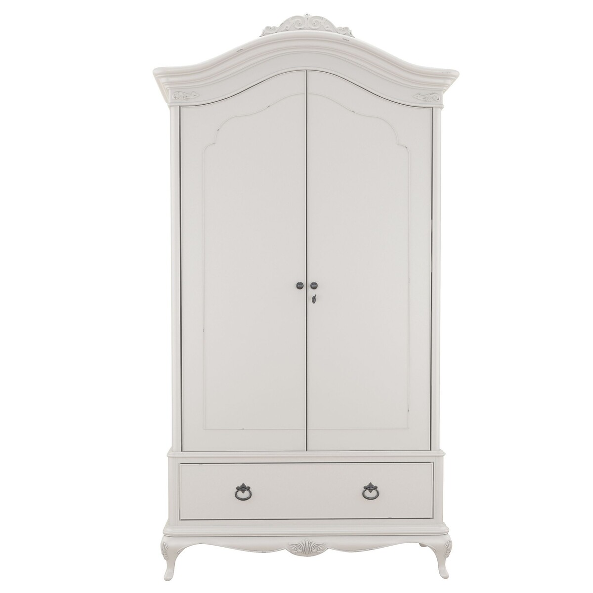 Etienne French-Vintage Double Wardrobe grey white , WILLIS & GAMBIER