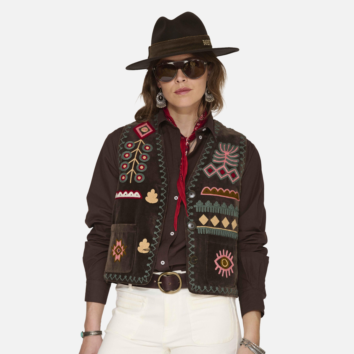 Gilet GABIN brown, MKT STUDIO