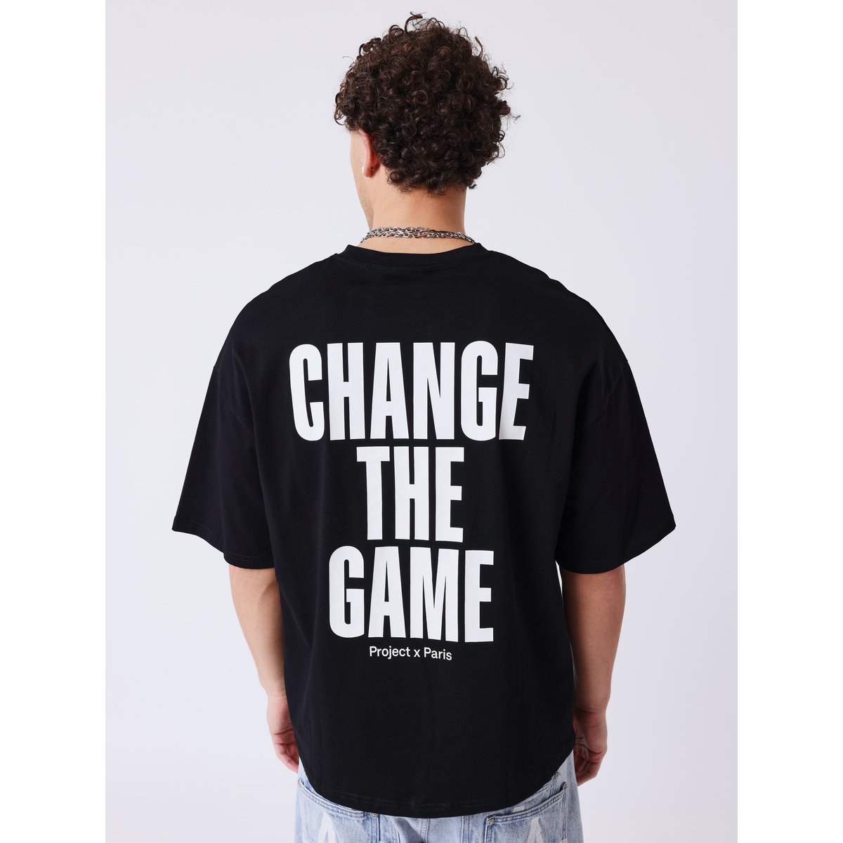 T-shirt boxy Essentials noir, PROJECT X