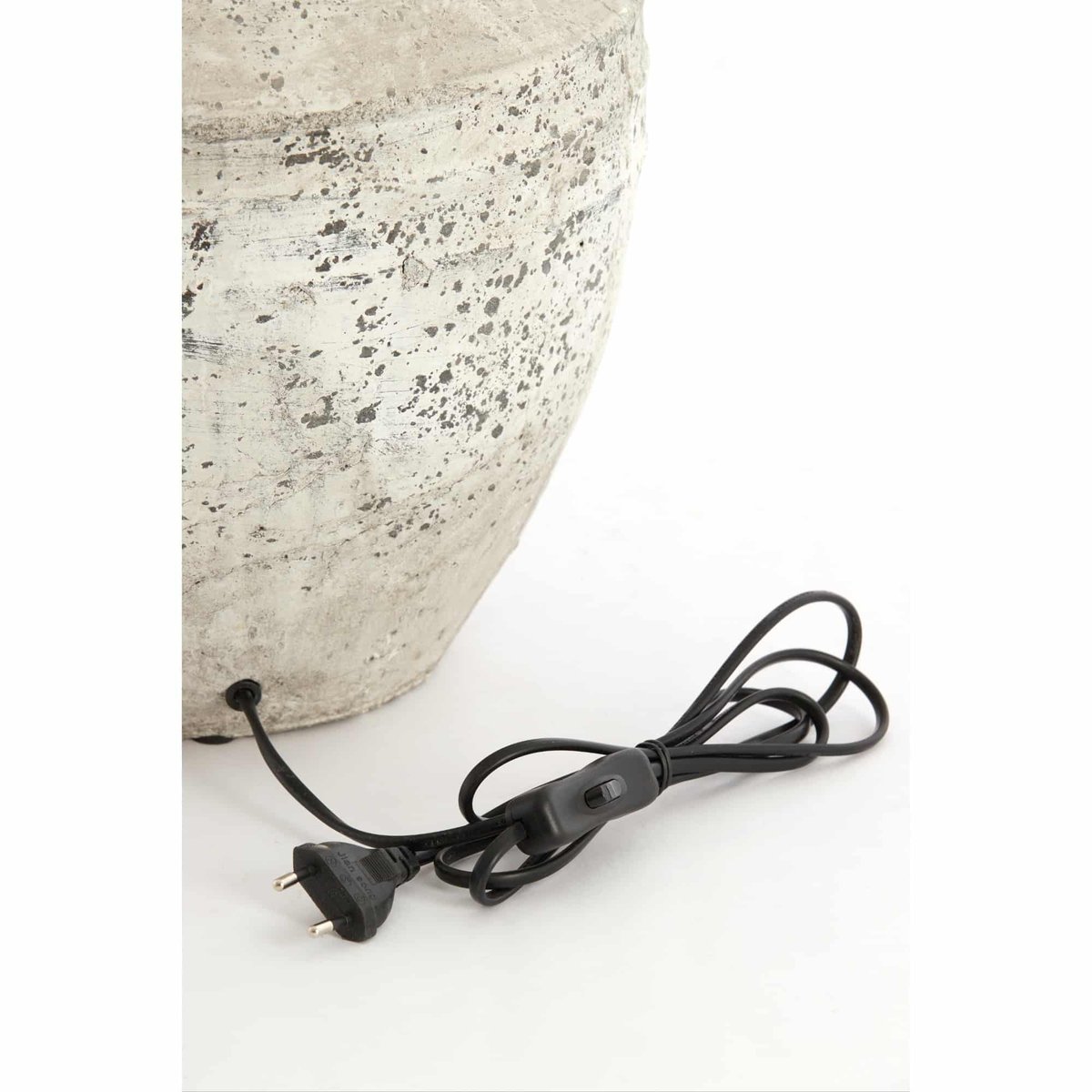 Base De La Lampe Céramique TOBA gris antique, LIGHT & LIVING