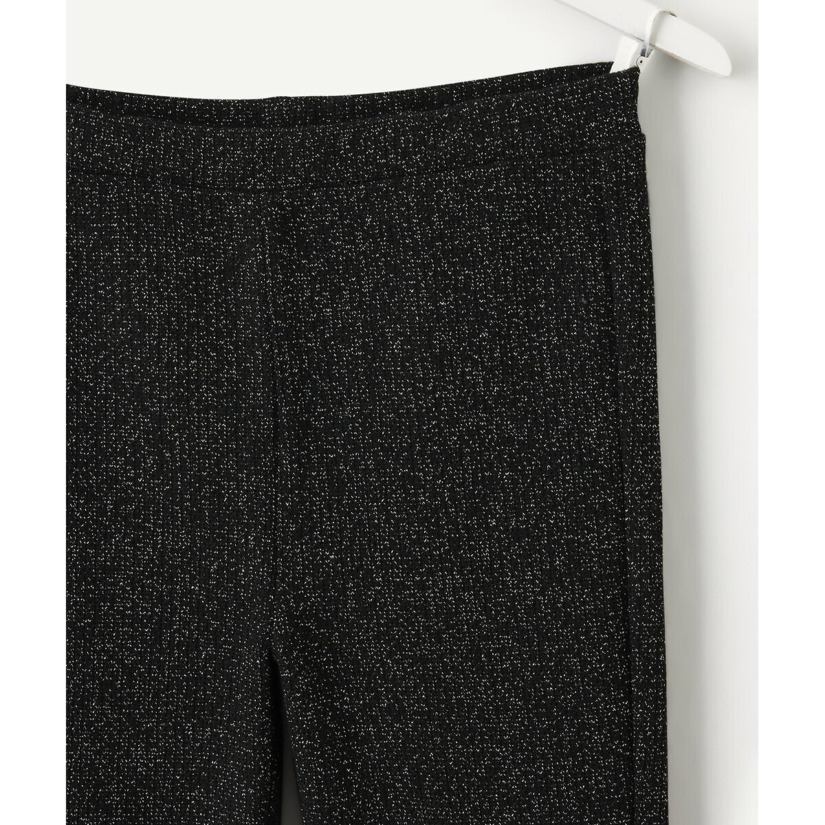 Pantalon flare en maille pailletée noir, TAPE A L'OEIL