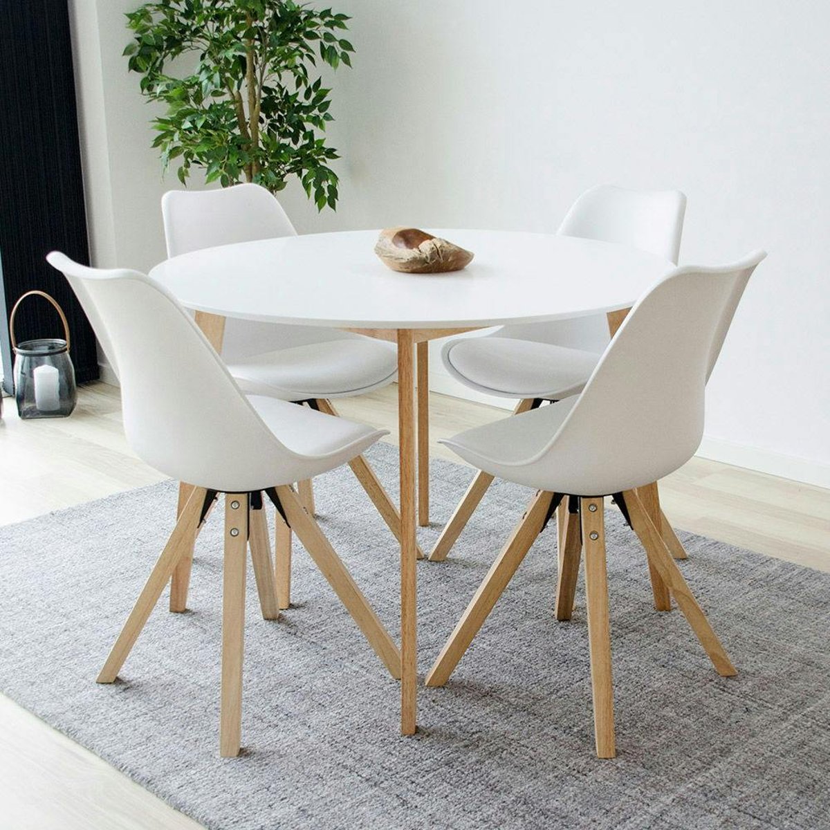 Chaise style scandinave (lot de 2) LOTA blanc, PIER IMPORT