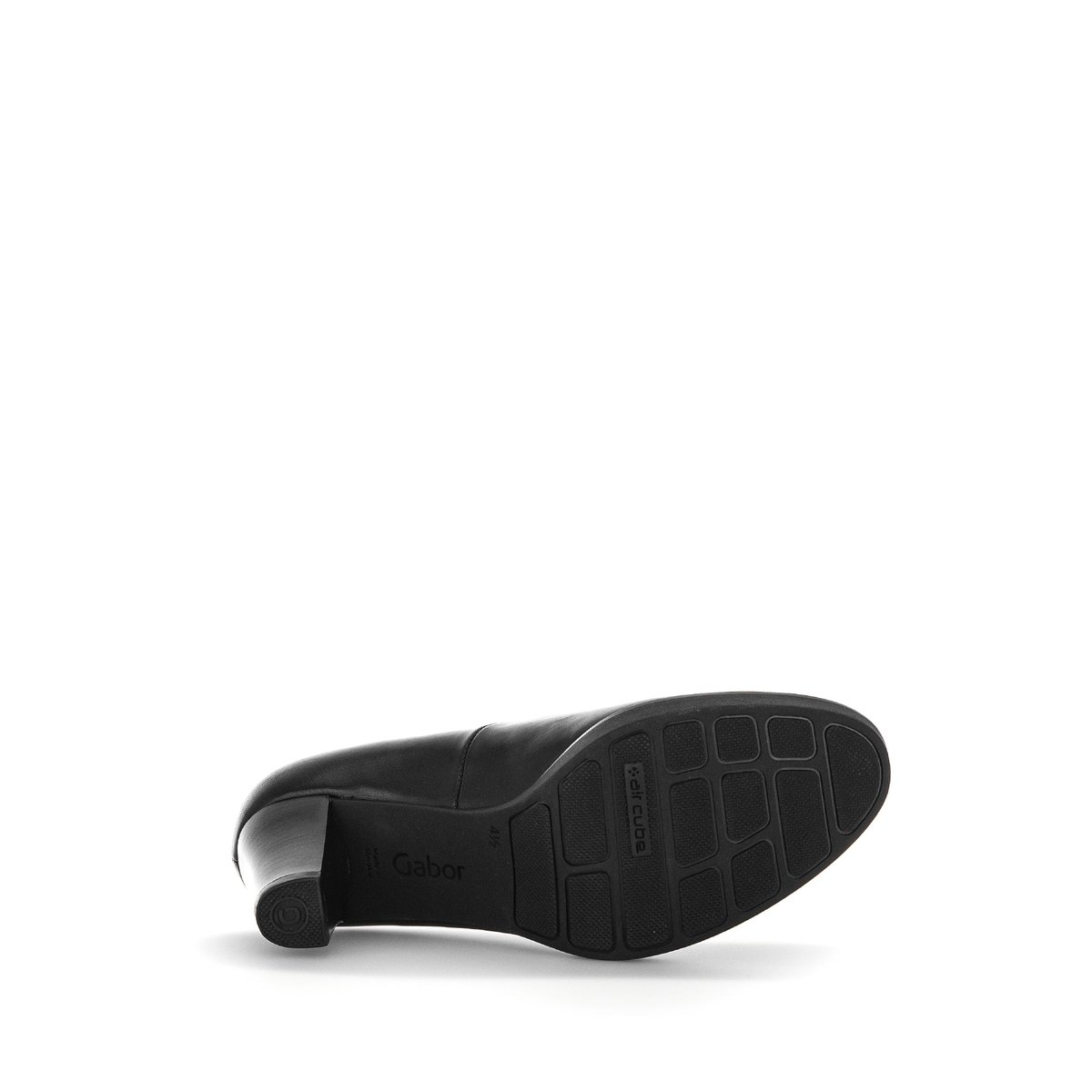 Escarpins en velours à talon décroché bloc noir, GABOR