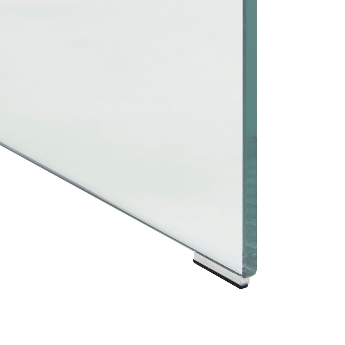 Table de chevet en verre trempé GINZA transparent, SORELH