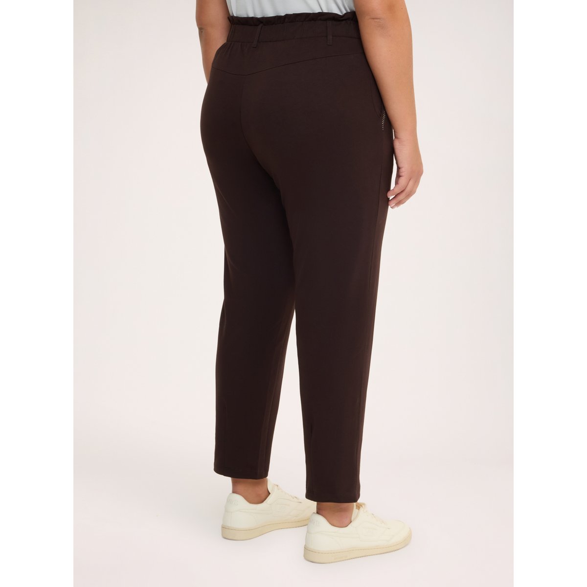 Pantalon Balloon en molleton marron, FIORELLA RUBINO