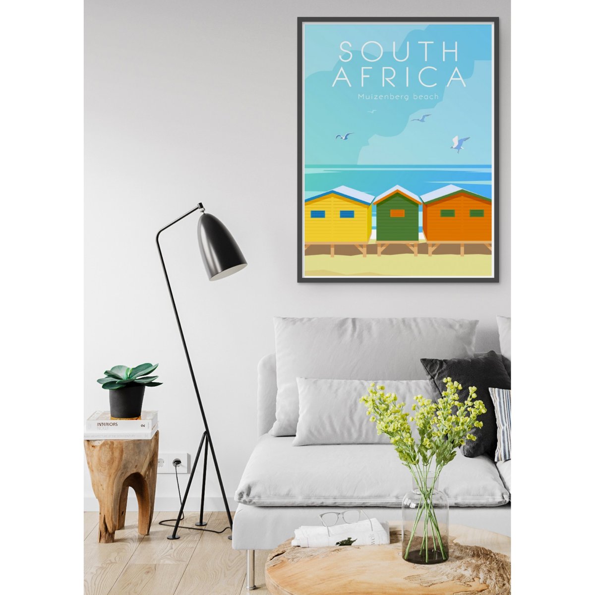 Affiche Afrique du Sud blanc, L'AFFICHERIE