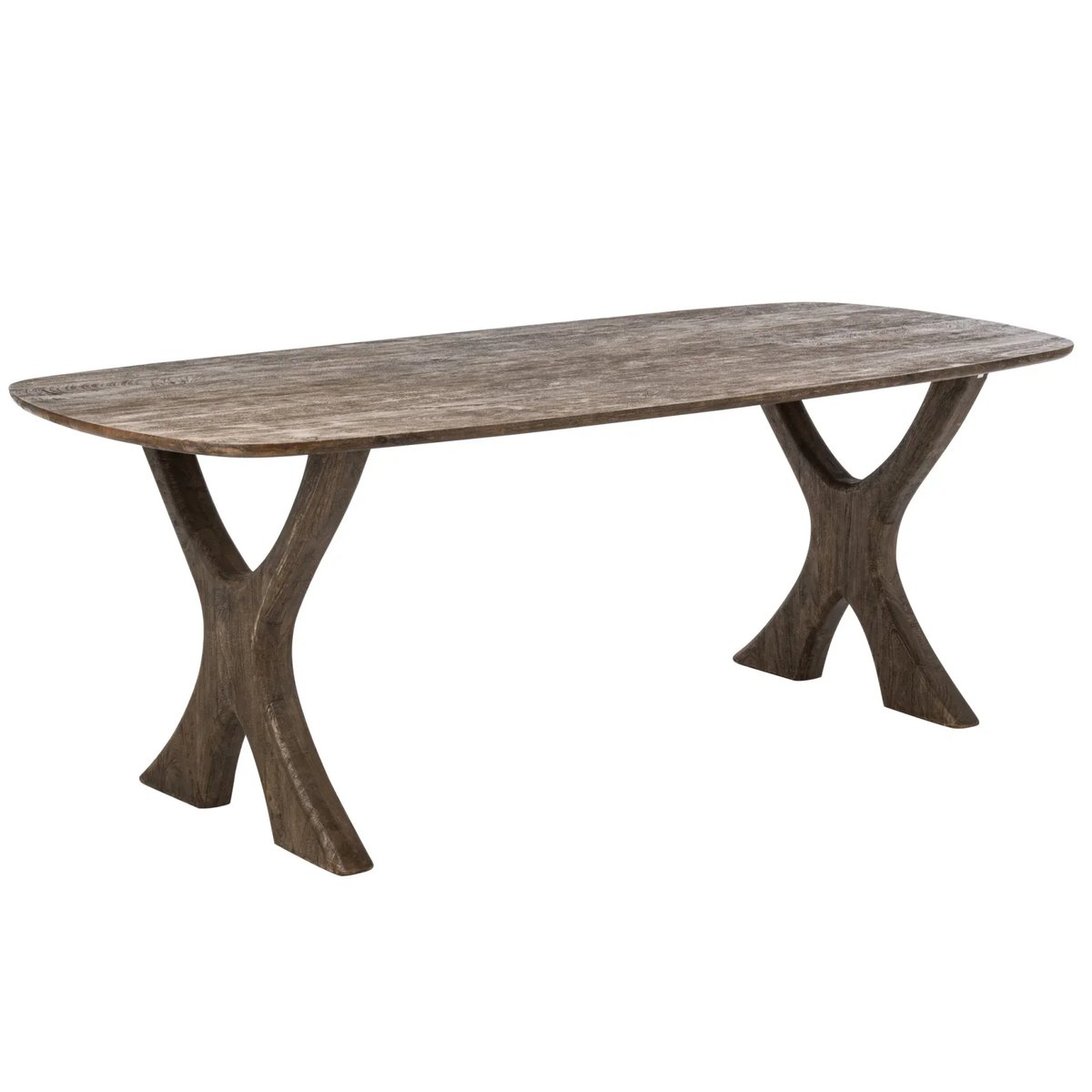 Table à manger rectangulaire bois de manguier L200 8 places - BRUME bois foncé, HELLIN, DEPUIS 1862