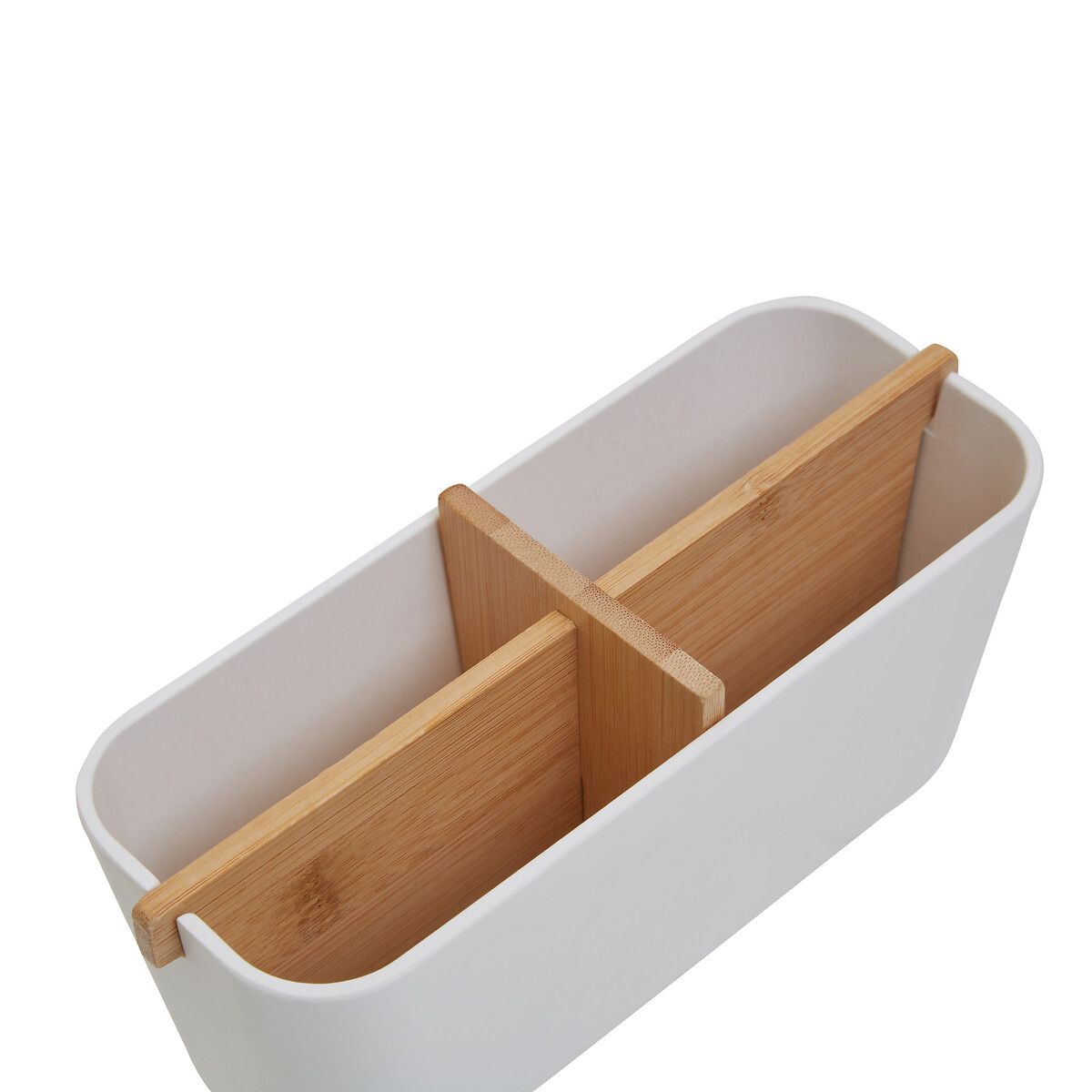 Bamboo Fibre Organiser white, SO'HOME