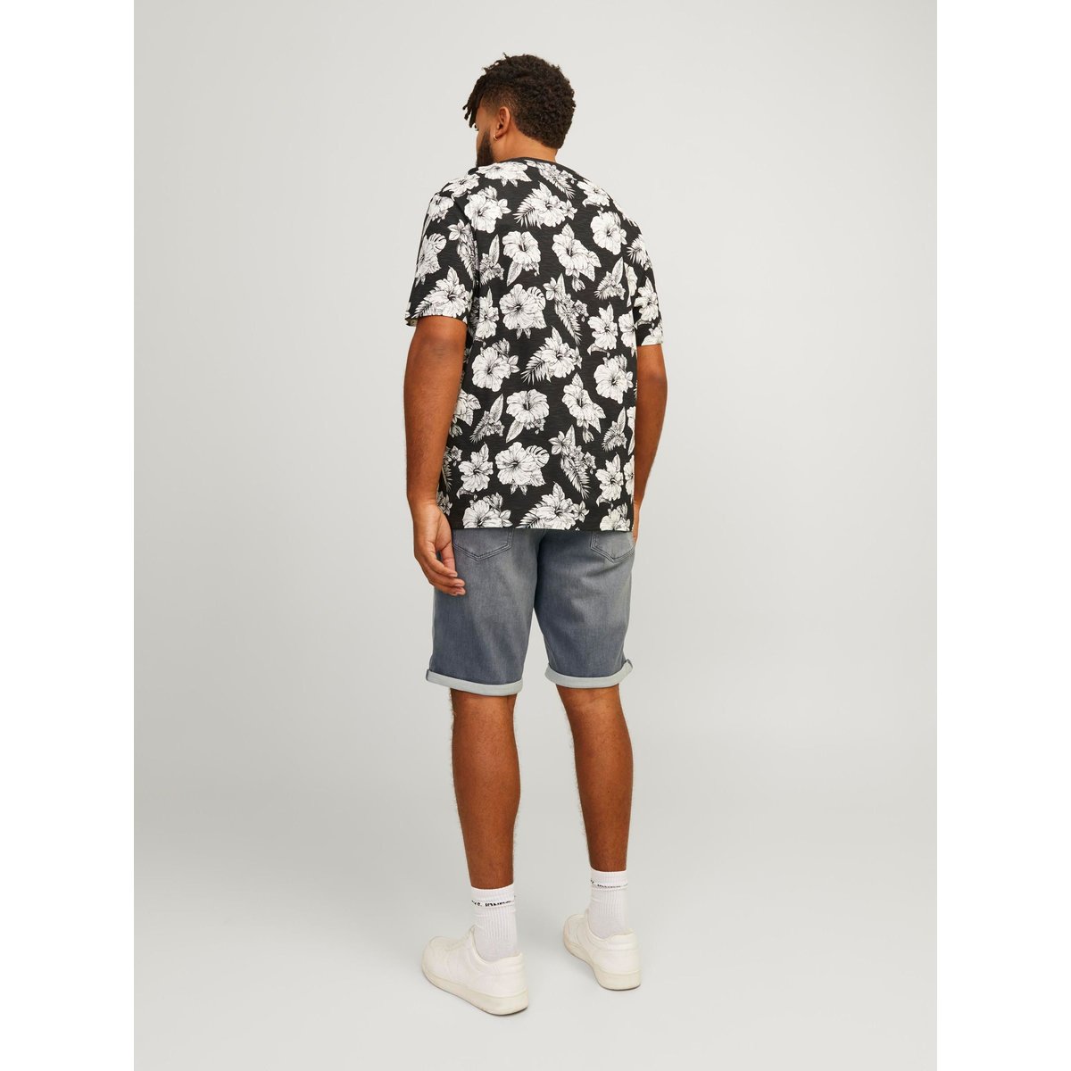 Plus Size Short coupe classique Regular Fit Short coupe classique grey denim, JACK & JONES