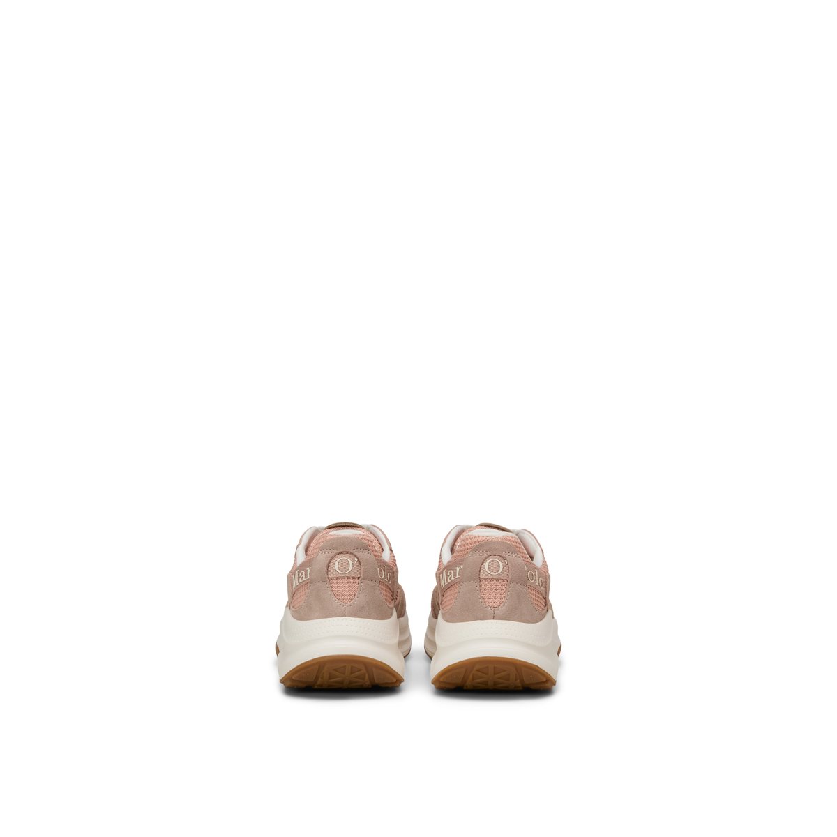 Baskets Modèle Liv en cuir de vache avec insert en mesh rose, MARC O'POLO