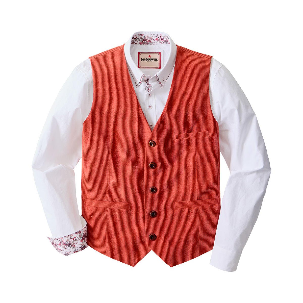 Veston en Velours Côtelé Claymore orange, JOE BROWNS