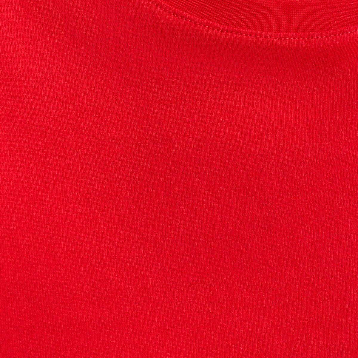 T-shirt col rond, manches courtes rouge, LA REDOUTE COLLECTIONS