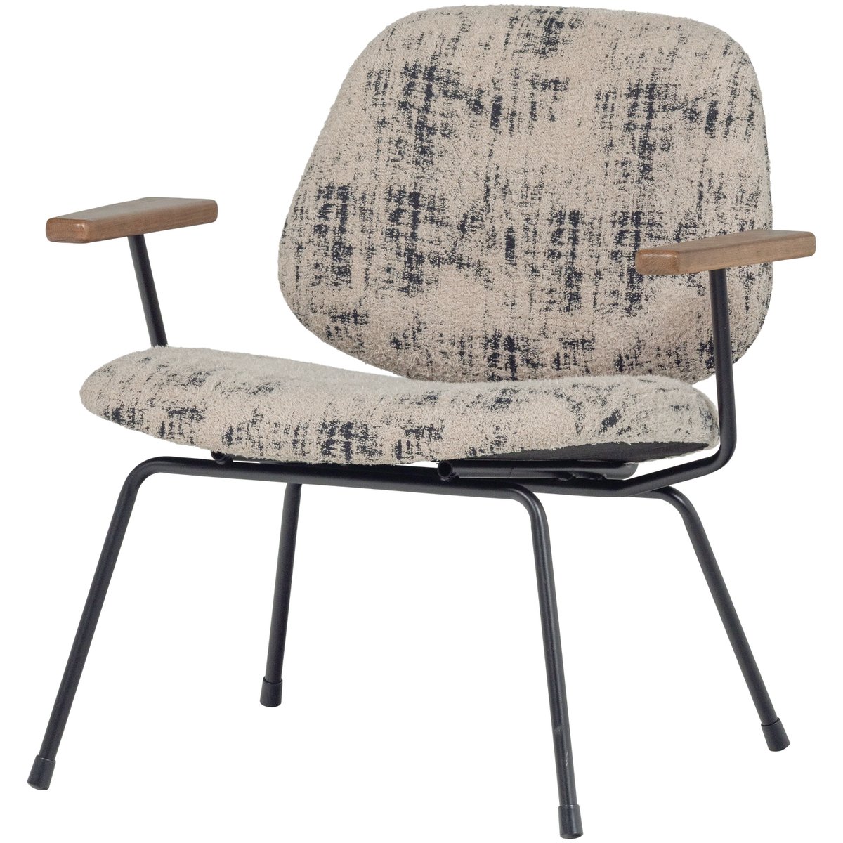 Fauteuil en chenille AURE beige, WOOOD