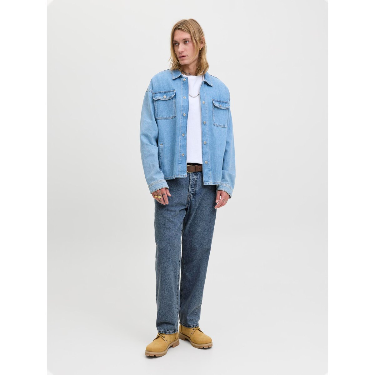Jean À Coupe Ample blue denim, JACK & JONES