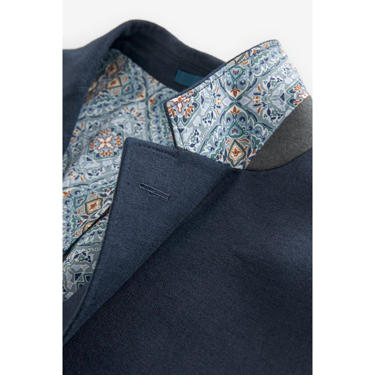 Blazer en lin bleu marine, NEXT