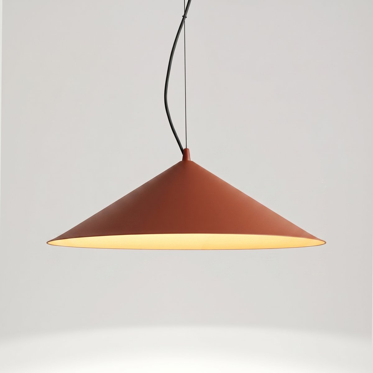 Suspension Acier Ocre Rouge LED 1 Fint ocre rouge, EDEN