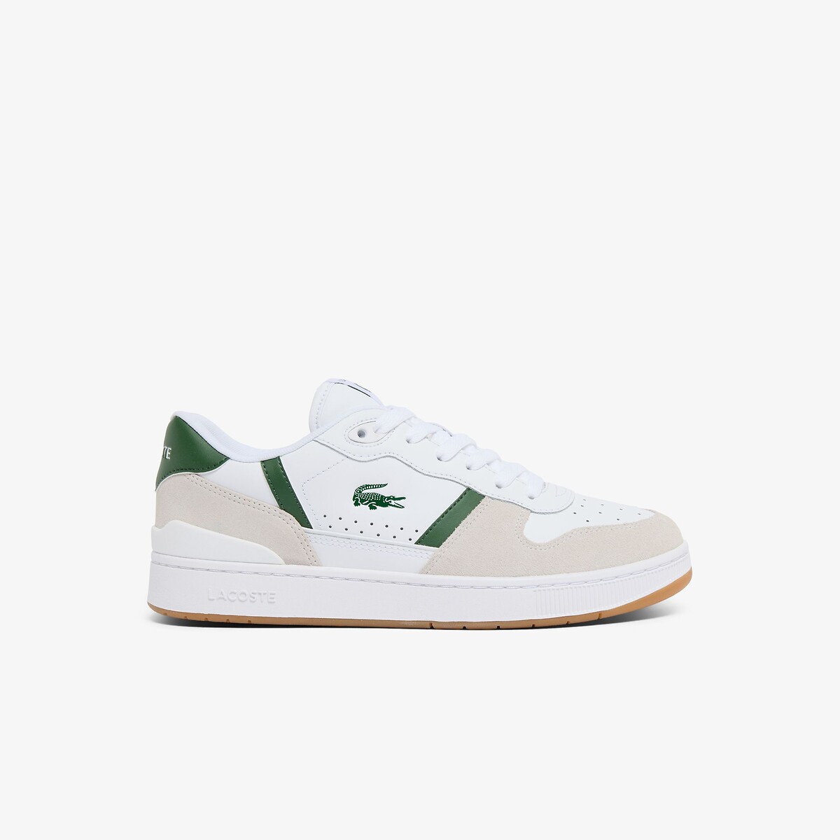 Baskets basses T-ClIP SET blanc/beige, LACOSTE
