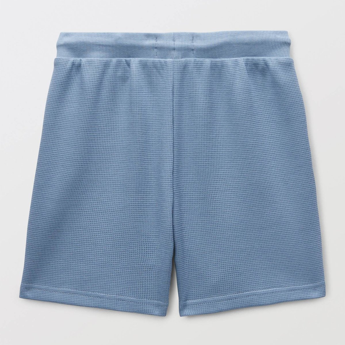 Short élastiquée en nid d'abeille uni en coton BIO GOTS tornade, MONOPRIX
