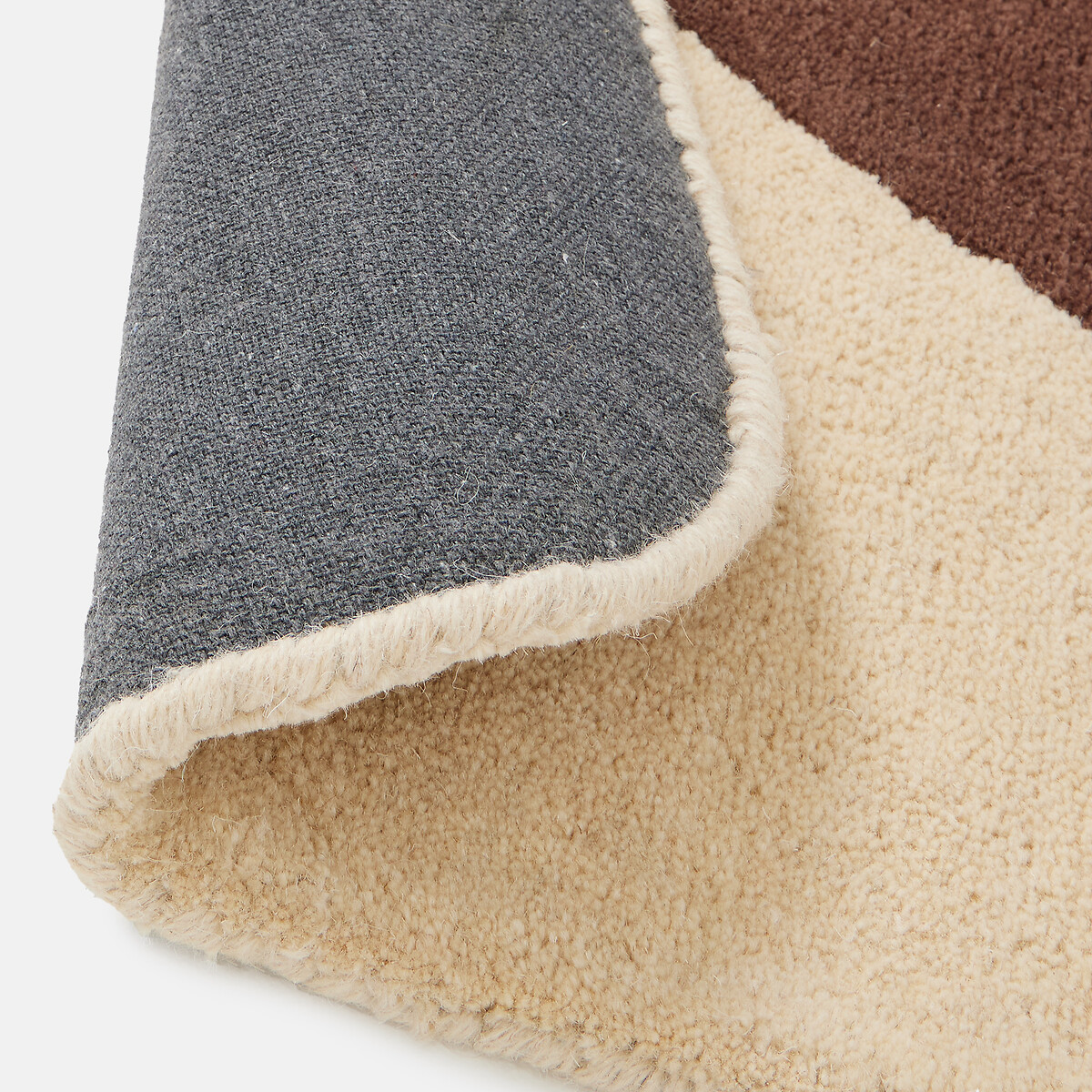 Tapis en laine, motif vintage, TADZIO ecru/marron, LA REDOUTE INTERIEURS