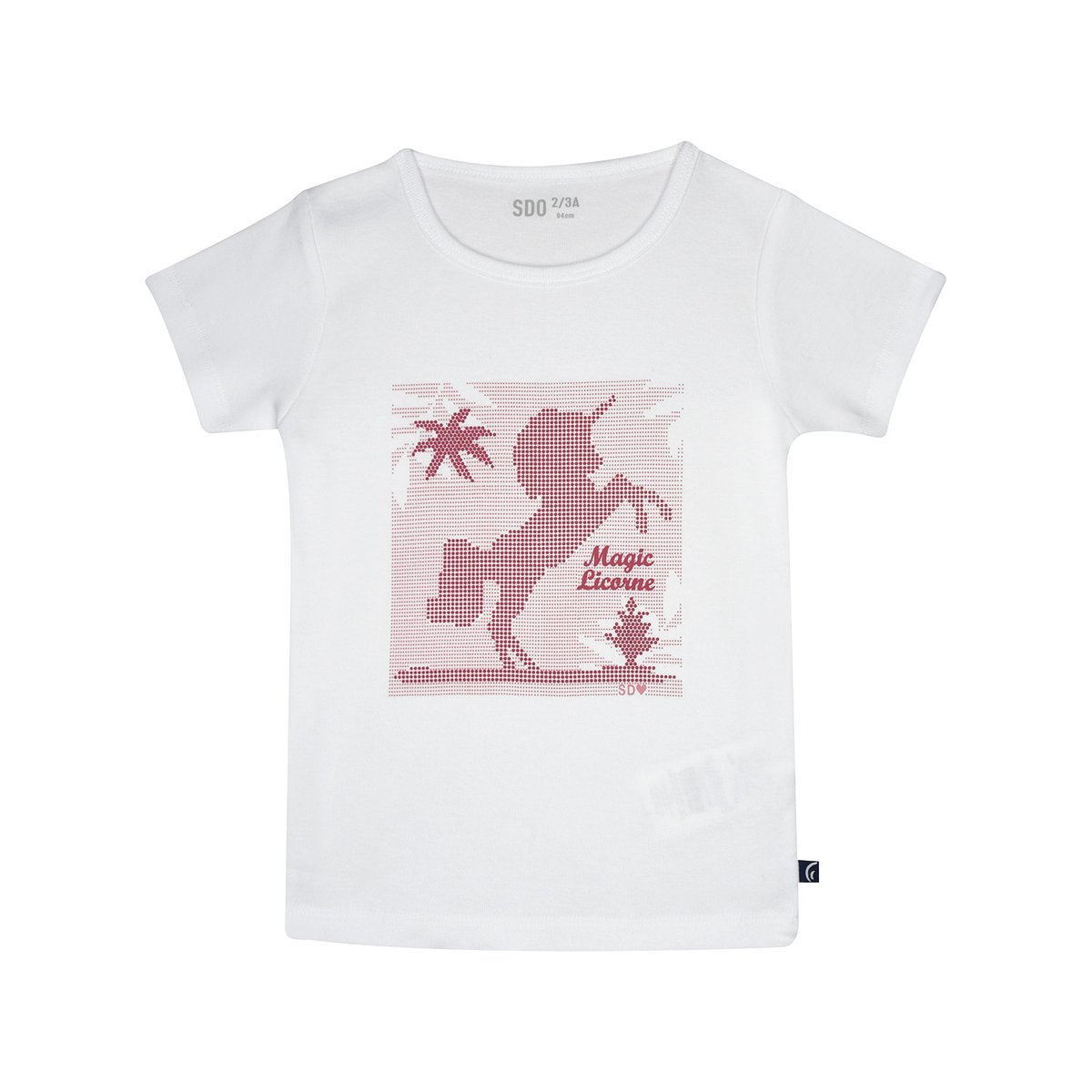 Lot de 2 tshirt manches courtes primarosa rose, SUCRE D'ORGE