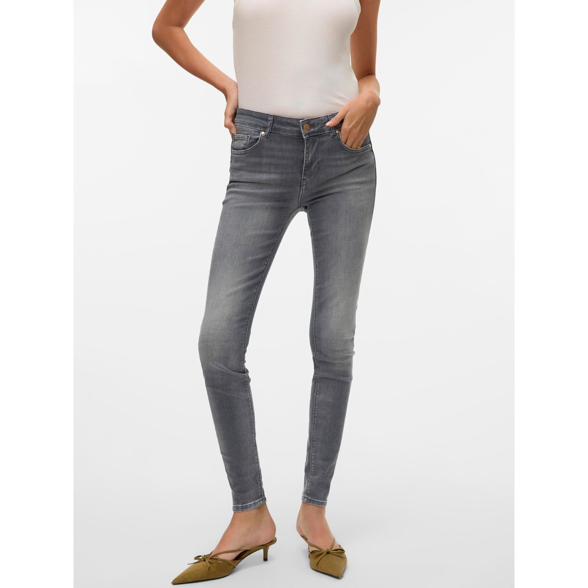 Jean Slim medium grey denim, VERO MODA