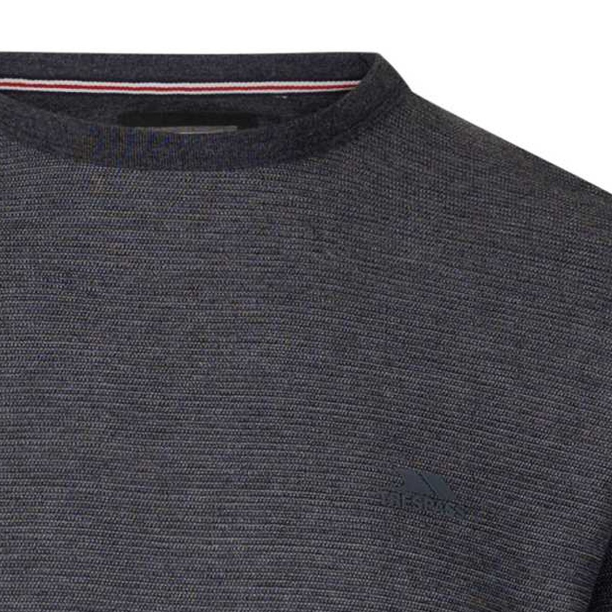 Sweat texturé avec logo CALVERLEY anthracite chiné, TRESPASS