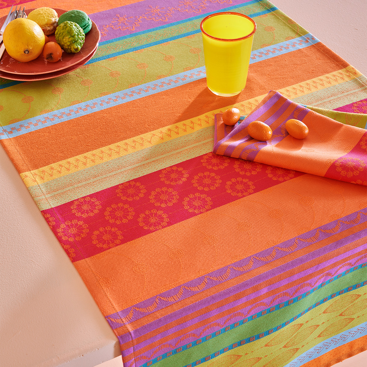 Set pur coton MILLE BRODERIES samba, GARNIER THIEBAUT