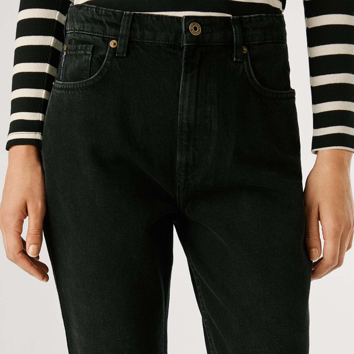 Jean Coupe Slim, Taille Haute - Betty faded deep black, PEPE JEANS