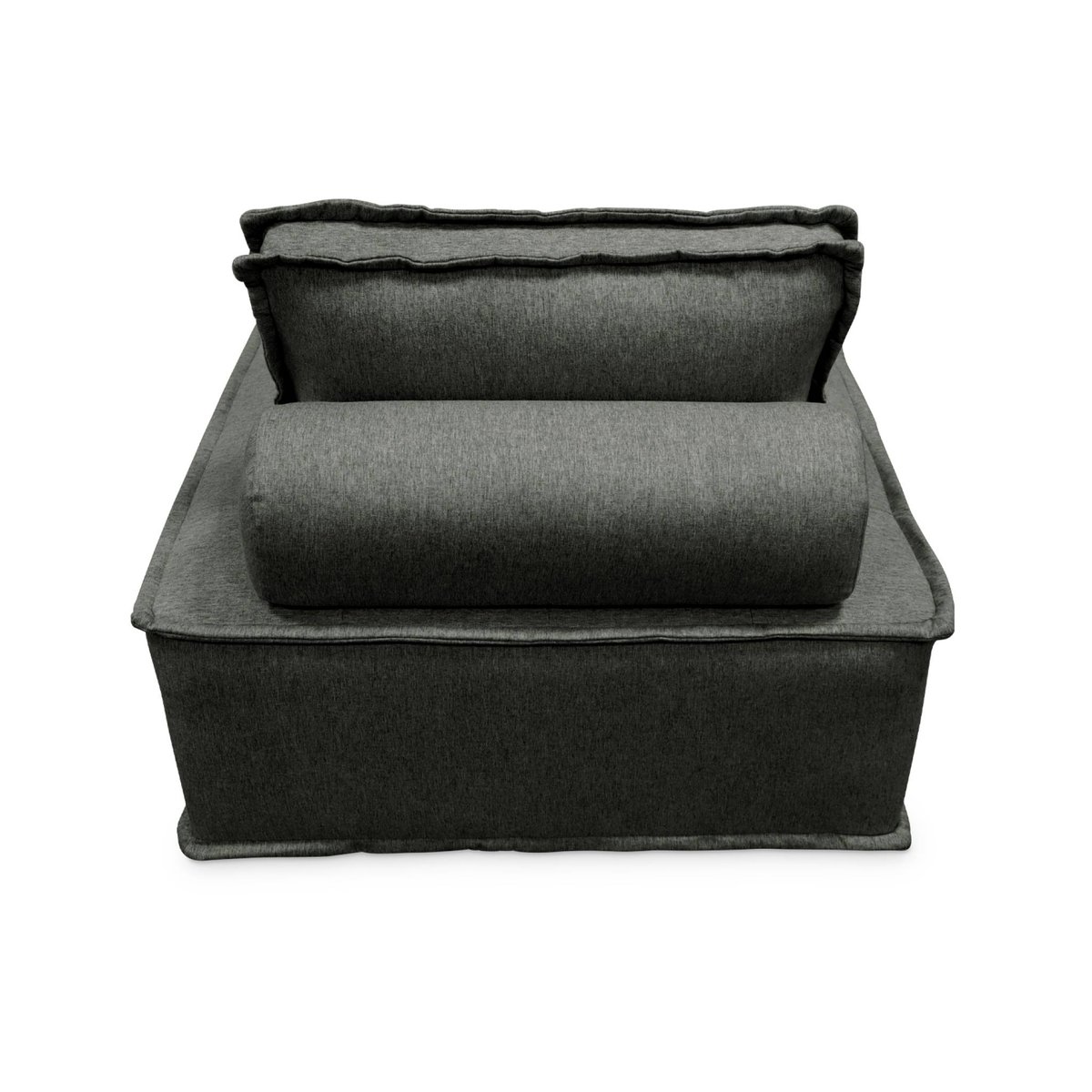 Ensemble chauffeuses pour canapé modulable 4 places tissu capitonné DAO crème, SWEEEK
