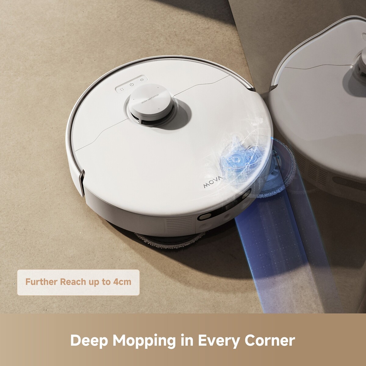 P50 Pro Ultra Robot Vacuum Cleaner - RLP53HE white, MOVA