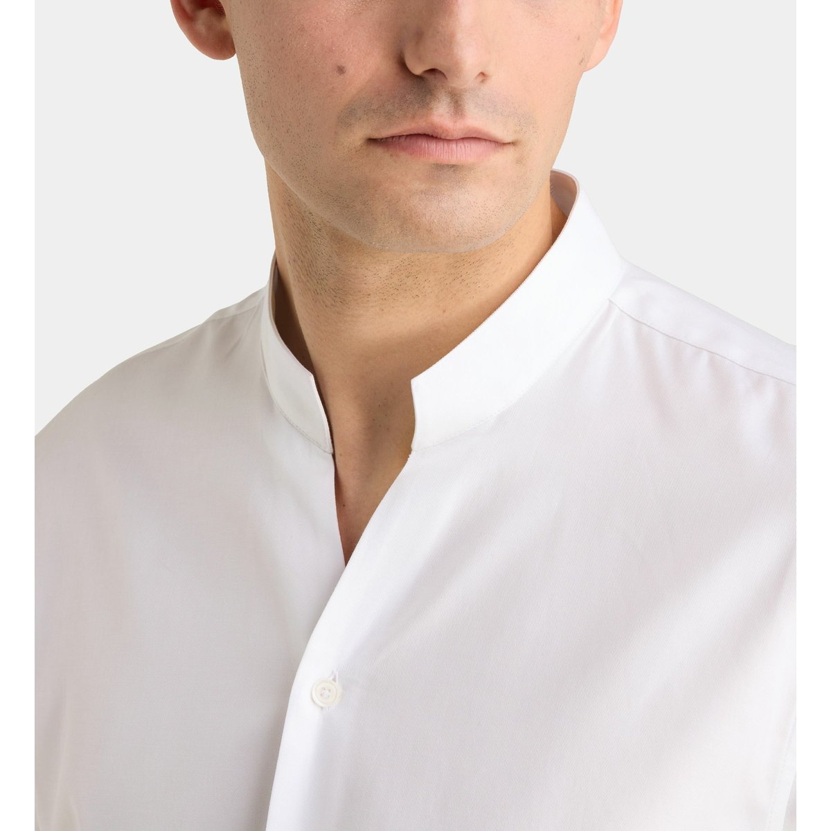 Chemise droite hcari en coton blanc, GALERIES LAFAYETTE