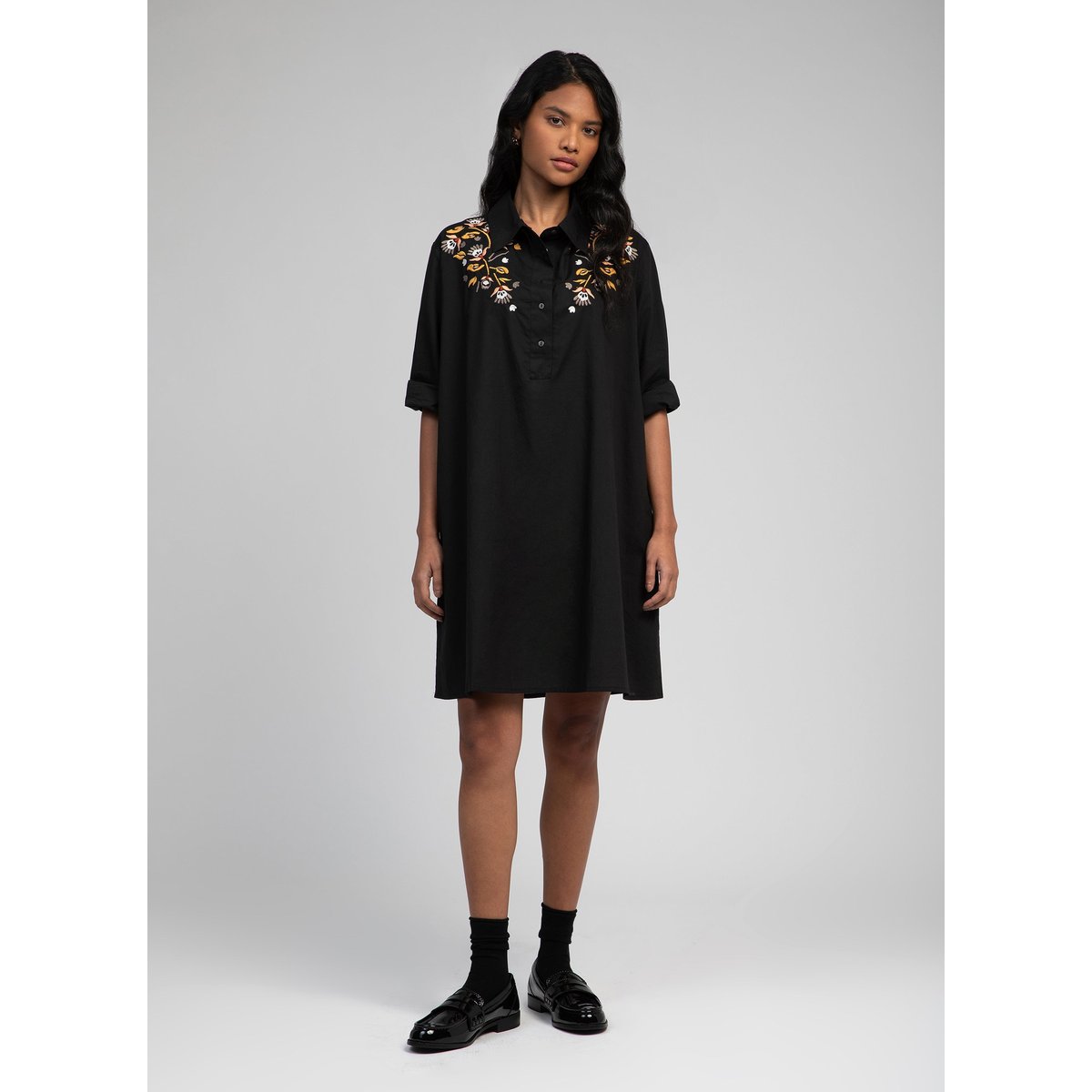 Robe Midi OLALY noir, AN'GE