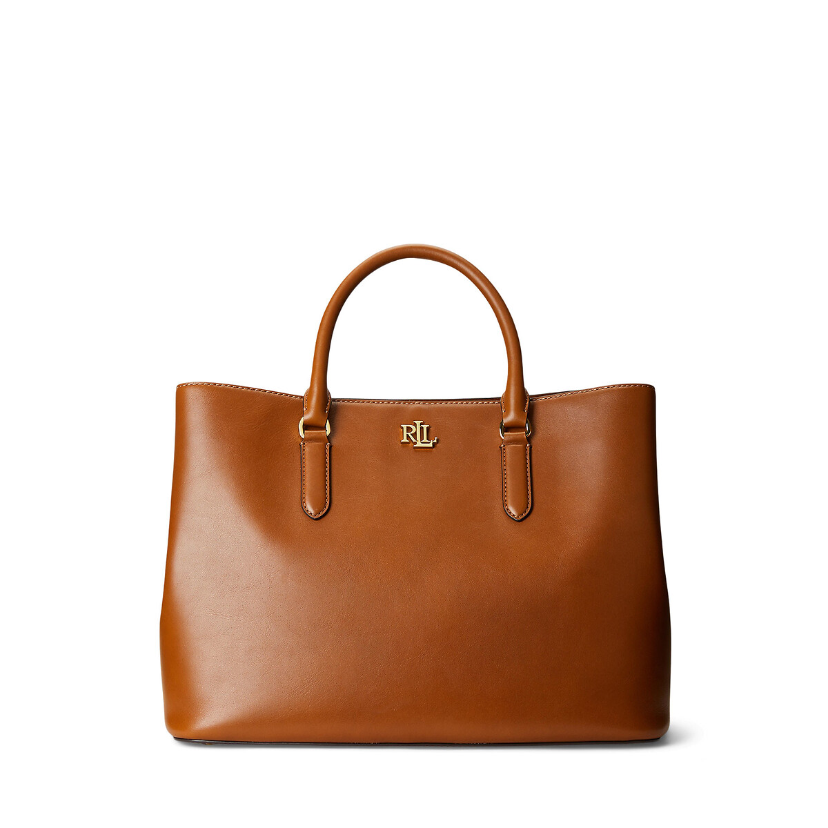 Sac à main en cuir marron, LAUREN RALPH LAUREN