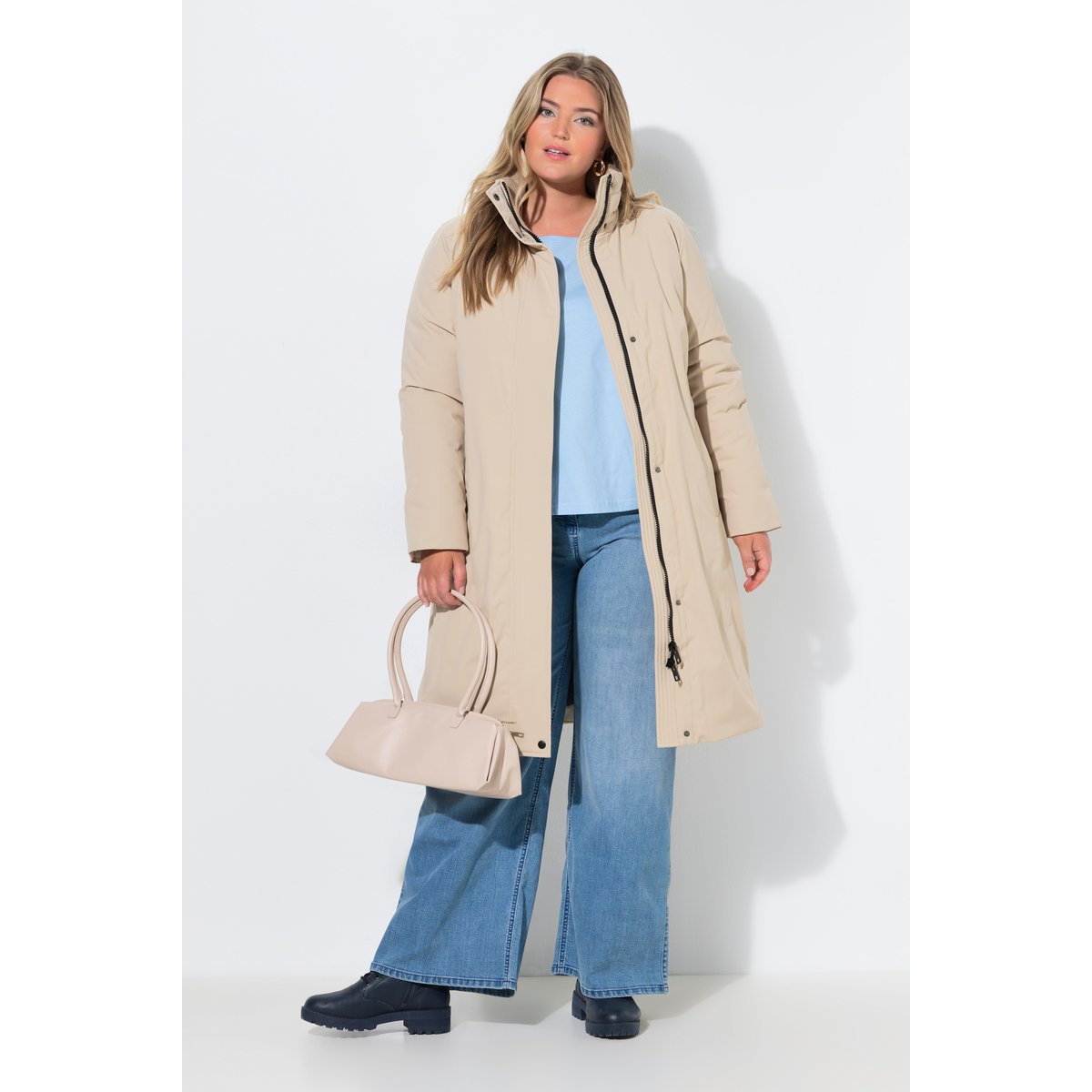 Doudoune longue HYPRAR beige, ULLA POPKEN