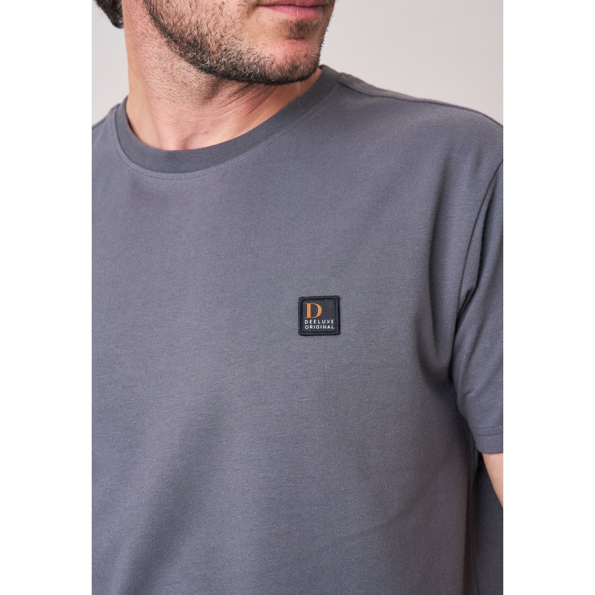 T-shirt homme en coton COASUN gris foncé, DEELUXE