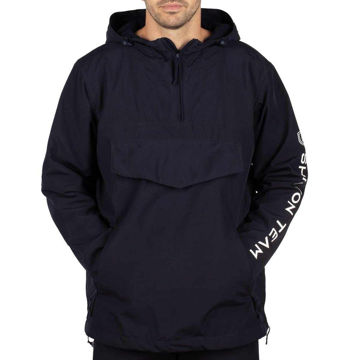 Haut de pluie chaud navy, SHILTON