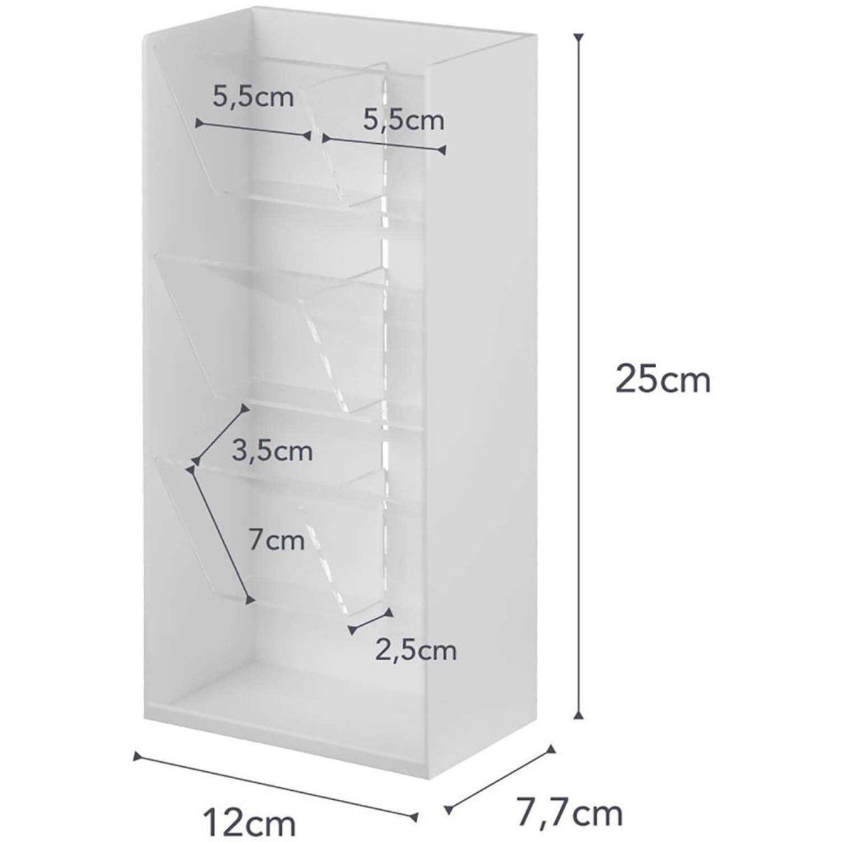 Rangement pour maquillage Tower blanc, YAMAZAKI
