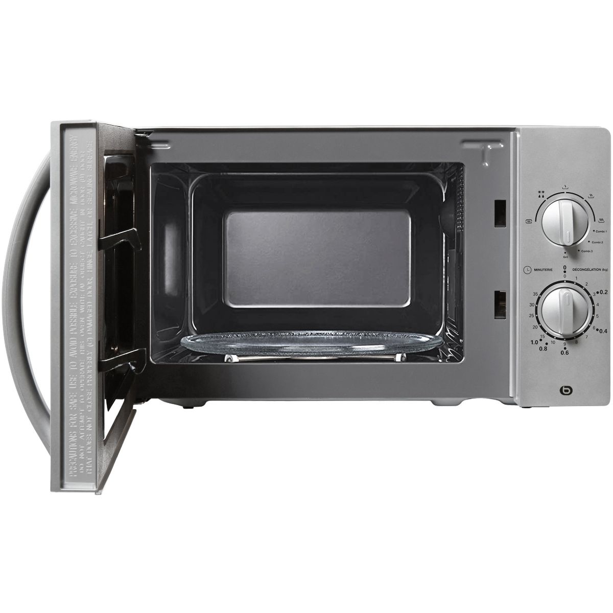 Micro ondes grill EG204s Titane silver, ESSENTIEL B