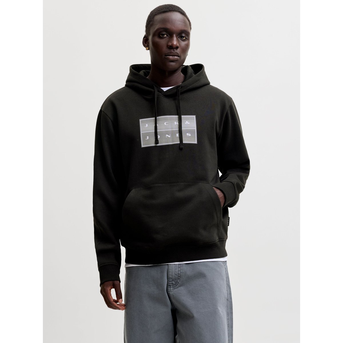 Sweat À Capuche black 1, JACK & JONES