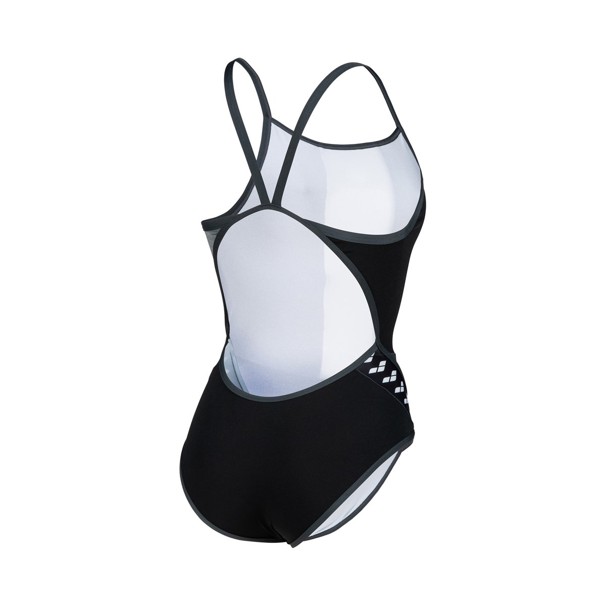 Maillot de bain Performance Icons Super Fly Back Panel black-asphalt-silver, ARENA