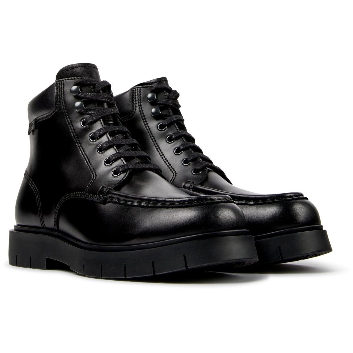 Bottines acets Alaro Smooth Leather noir 002, CAMPER