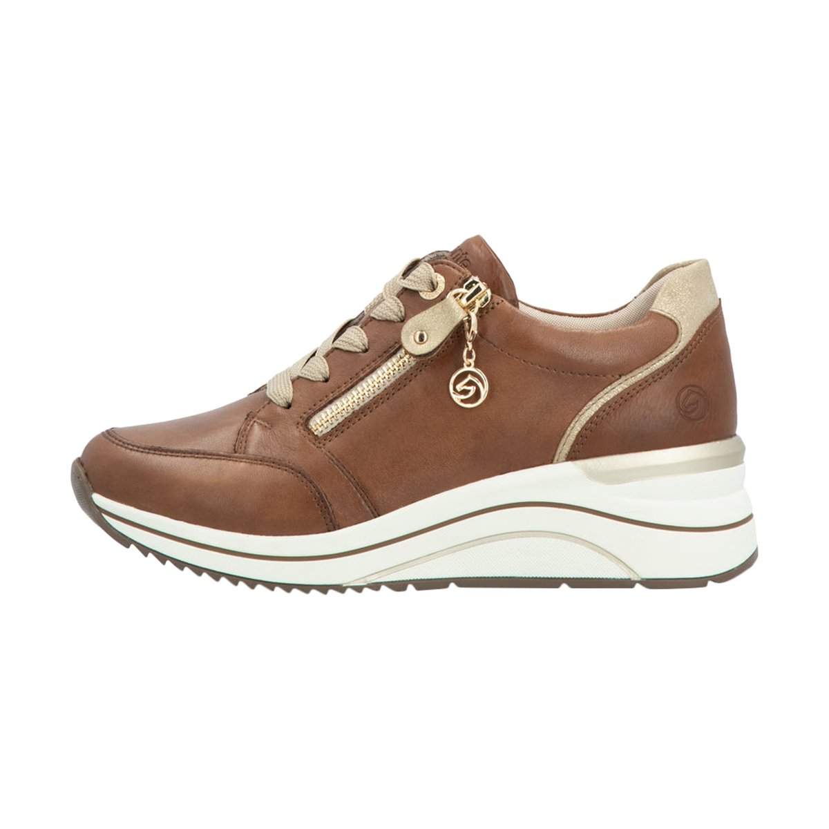 Basket Cuir Gloria marron-combi, REMONTE