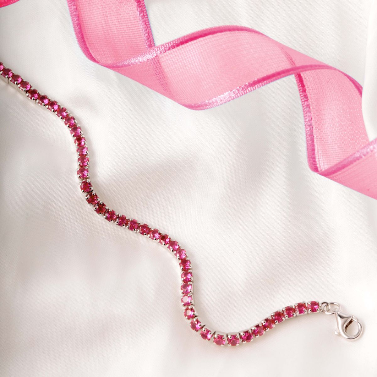 Bracelet en argent 925 AURORA rouge, BLUESPIRIT