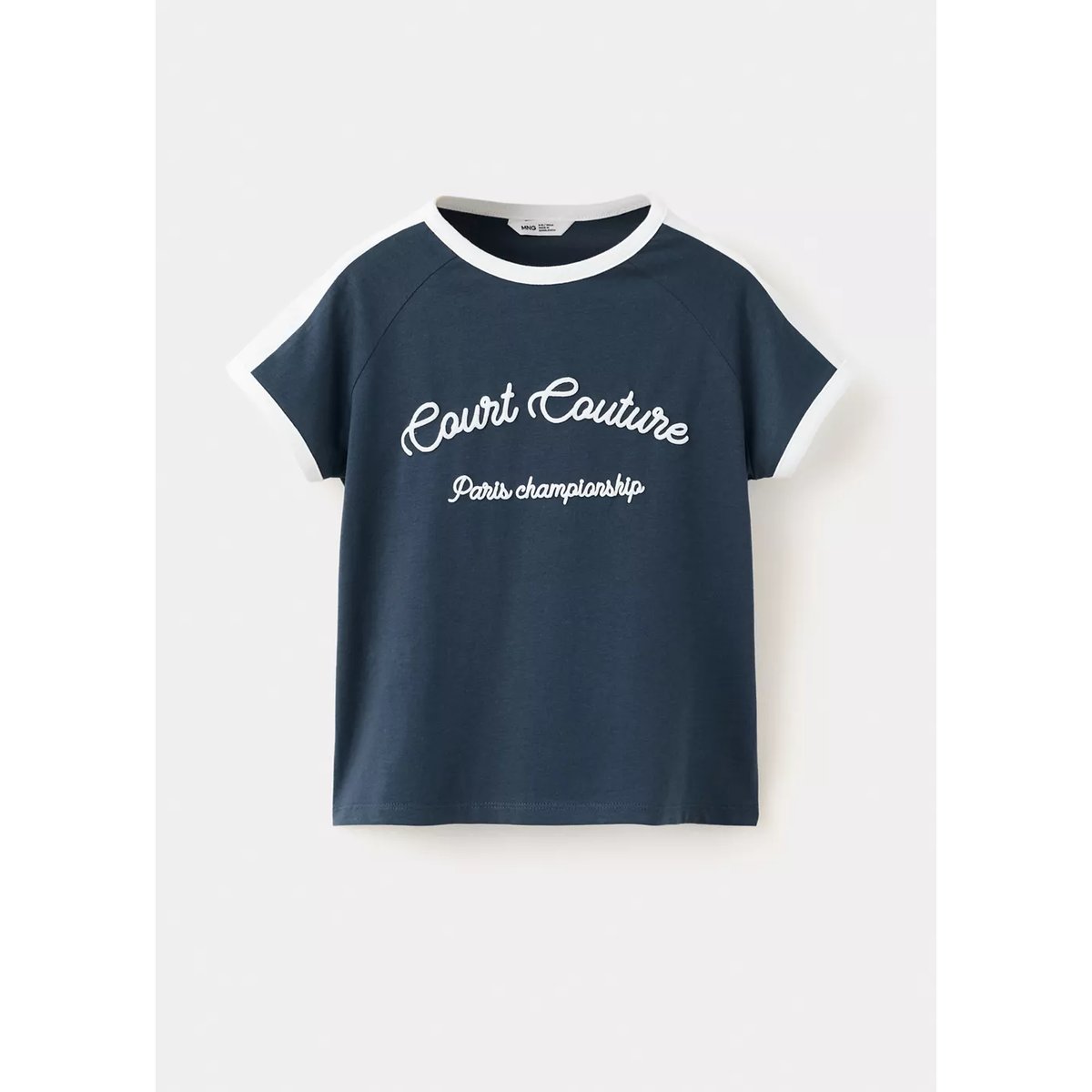 T-shirt en coton imprimé bleu marine, MANGO KIDS