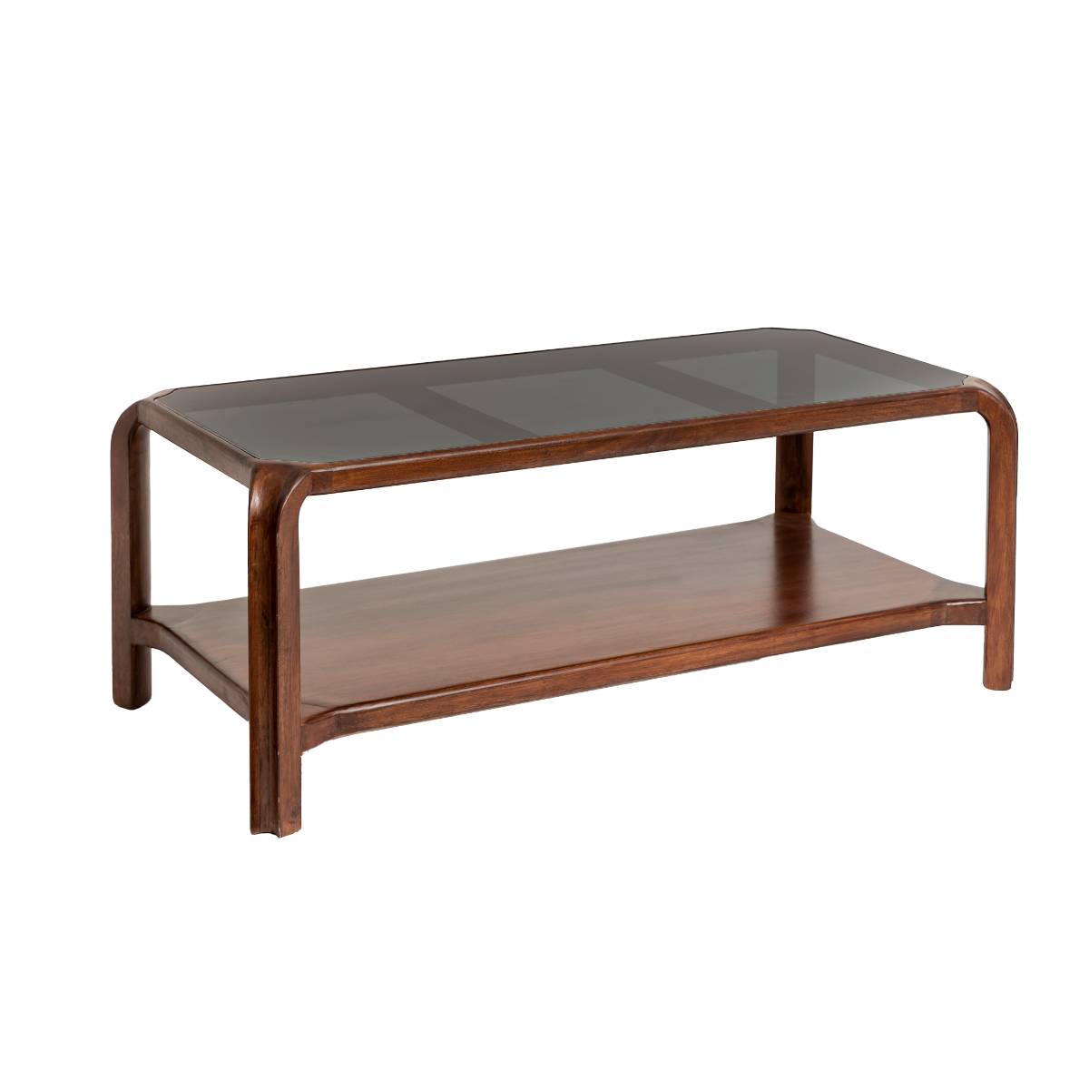 Table basse en bois de manguier ONANE bois foncé, MADE IN MEUBLES 